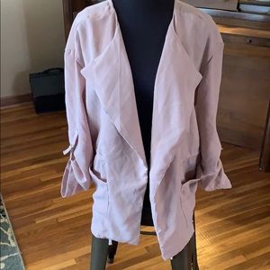Stoosh Oversized Draped Jacket Blush L